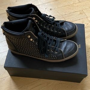 Rebecca Minkoff Black Nappa Sneaker
